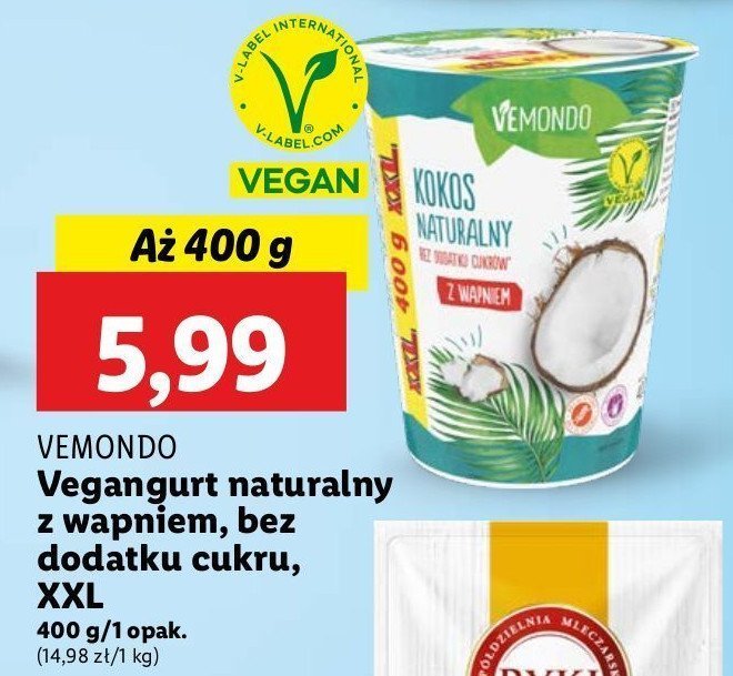 Vegangurt kokos-ananas Vemondo promocja