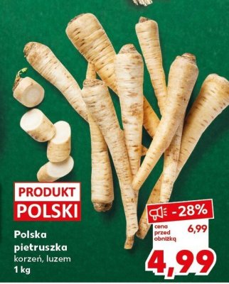 Pietruszka Polska korzeń luzem promocja w Kaufland