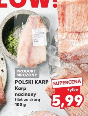 Karp nacinany filet ze skórą 100 g promocja w Kaufland