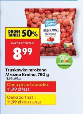 Truskawka mrożona promocja w Biedronka
