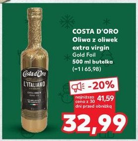 Oliwa z oliwek extra vergine Costa d'oro promocja w Kaufland