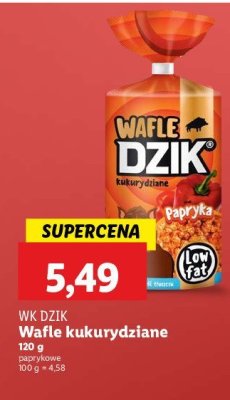 Wafle kukurydziane paprykowe Dzik promocja