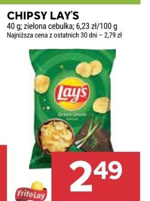 Chipsy Lay's zielona cebulka promocja w Stokrotka