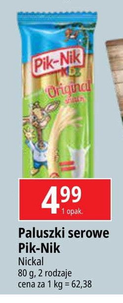 Paluszki serowe original Pik-nik kids promocja