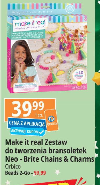 Zestaw do tworzenia beads 2-go Make it real promocja w Leclerc