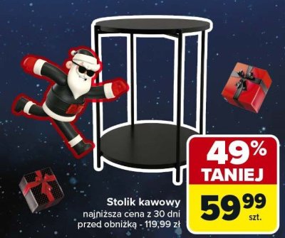 Stolik kawowy promocja w Carrefour