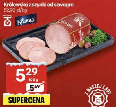 Królewska z szynki od szwagra promocja w Delikatesy Centrum