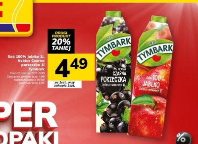 Sok Tymbark Nektar Czarna Porzeczka promocja w Hitpol