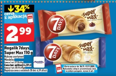 Rogalik 7days Super Max 110 g promocja w TOPAZ