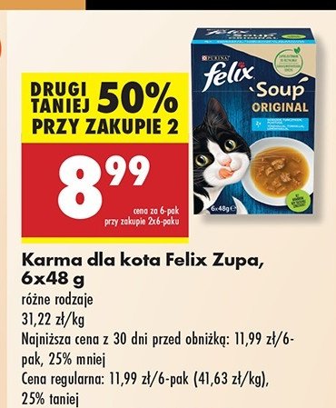 Karma dla kota dorsz tuńczyk Purina felix soup original promocja