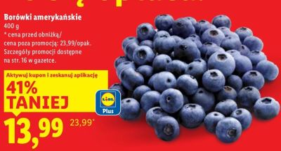 Borówki amerykańskie Carrefour classic promocja w Lidl