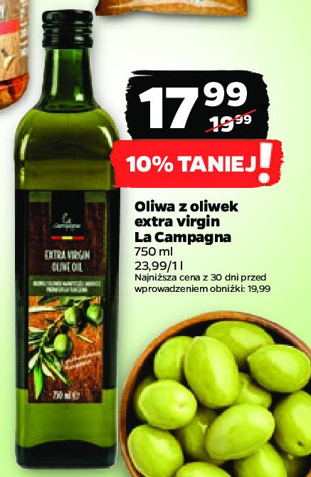 Oliwa z oliwek extra virgin La campagna promocja