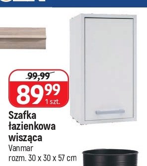 Szafka łazienkowa wisząca 30 x 30 x 57 cm Vanmar promocja