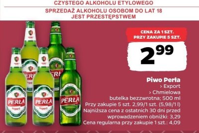 Piwo Perła Chmielowa promocja w Netto