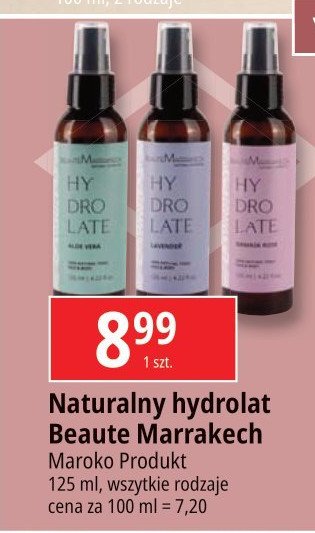 Hydrolat r贸偶a Beauty marrakech promocja