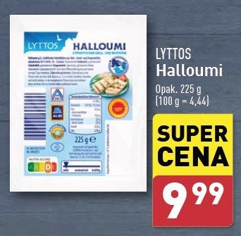 Ser halloumi Lyttos promocja w Aldi