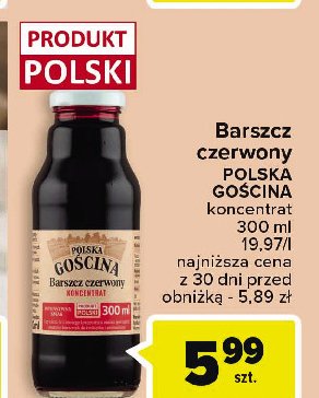 Barszcz czerwony Polska gościna promocja