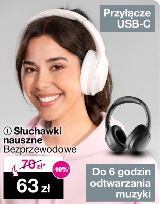 Słuchawki nauszne bezprzewodowe promocja w Woolworth