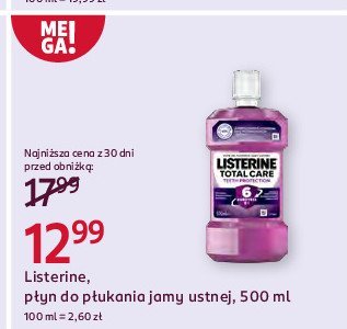 P艂yn do p艂ukania ust clean mint Listerine total care promocja