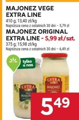 Majonez Vege Extra Line promocja w Stokrotka