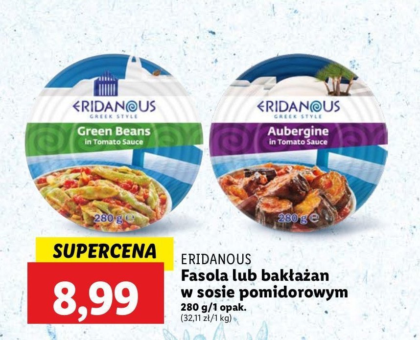 Fasola zielona Eridanous promocja w Lidl