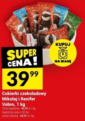 Cukierki czekoladowy Mikołaj Bенifer Vobro, 1 kg promocja w Twój Market