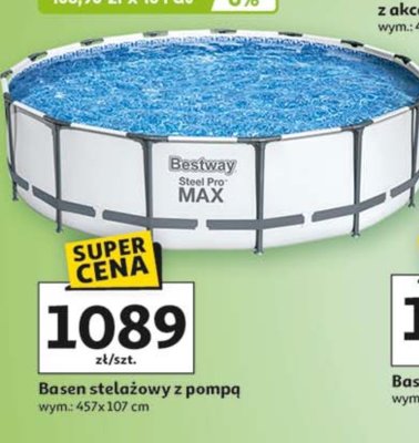Basen ze stelażem 457 x 107 cm Bestway promocja