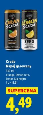 Napój Crodo gazowany promocja w Lidl