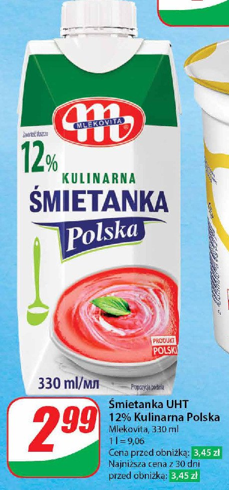 Śmietanka uht 12% Mlekovita promocja