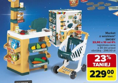 Market z wózkiem SMOBY promocja w Carrefour