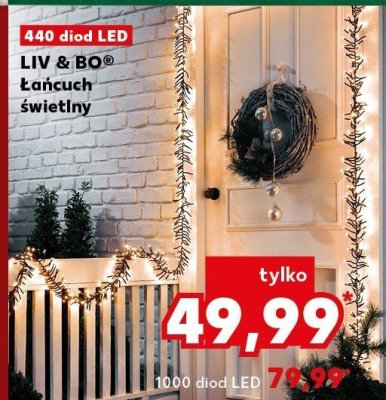 Łańcuch świetlny LIV & BO 440 diod LED promocja w Kaufland
