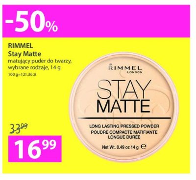 Puder w kamieniu Rimmel stay matte promocja