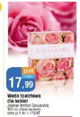 Woda toaletowa Jeanne arthes cassandra rose intense promocja