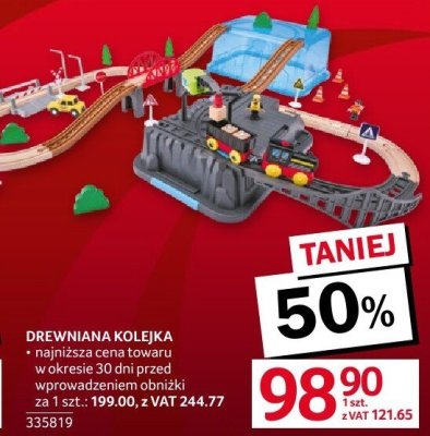 Kolejka drewniana DREWNIANA KOLEJKA promocja w Selgros