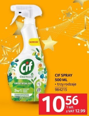 CIF SPRAY 500 ML trzy rodzaje promocja w Selgros
