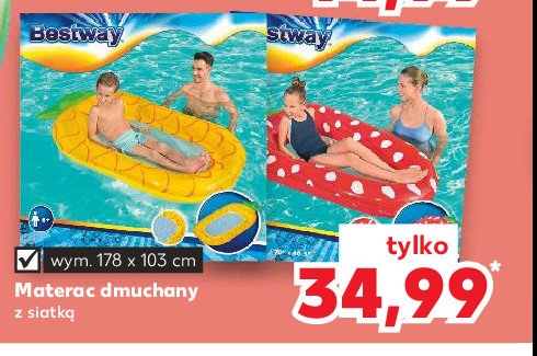 Materac dmuchany z siatk膮 178 x 103 cm Bestway promocja