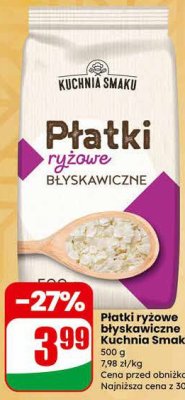 Płatki ryżowe błyskawiczne  promocja w Dino