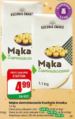 Mąka ziemniaczana  promocja w Dino