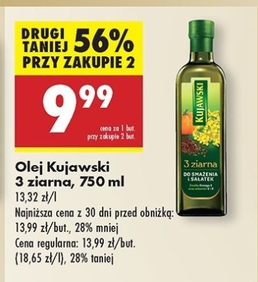 Olej z lnem oraz pestakami dyni Kujawski 3 ziarna Kujawski kruszwica promocja