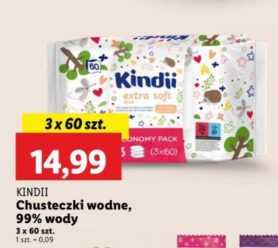 Chusteczki wilgotne extra soft Cleanic kindii promocja
