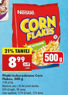P艂atki 艣niadaniowe Nestle corn flakes Corn flakes (nestle) promocja