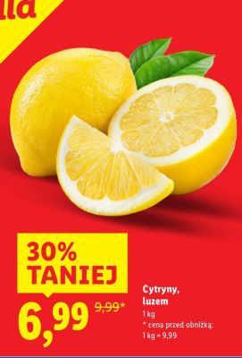 Cytryny luzem promocja w Lidl
