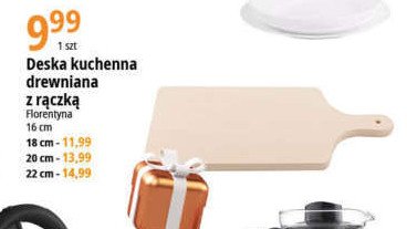 Deska do krojenia drewniana 20 cm Florentyna promocja w Woolworth