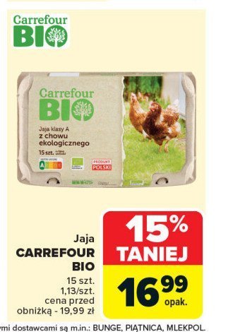 Jaja Carrefour bio promocja w Carrefour