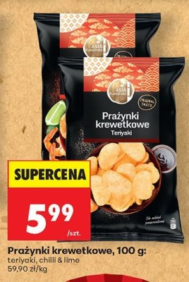 Prażynki krewetkowe teriyaki promocja w Biedronka