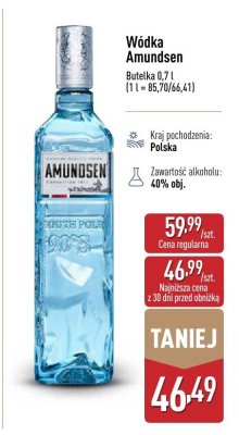 Wódka Amundsen expedition 1911 promocja w Aldi