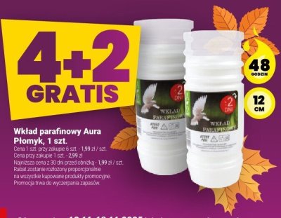 Wkład parafinowy Aura Płomyk, 1 szt. promocja w Twój Market