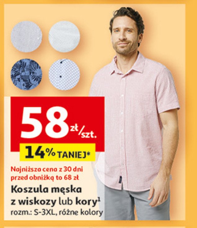 Koszula męska s-3xl promocja w Auchan