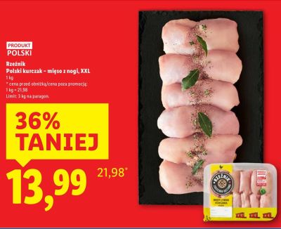Polski kurczak - mięso z nogi, XXL promocja w Lidl