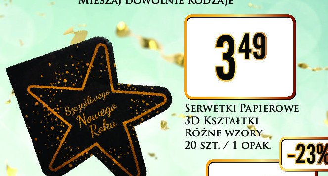 Serwetki 3d promocja